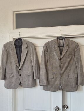100% Wool % Wool & Cashmere Blend Blazers Bundle Sz 42 Short